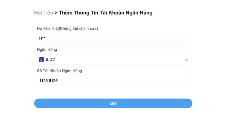 Cách lấy lại mật khẩu rút tiền 8xbet