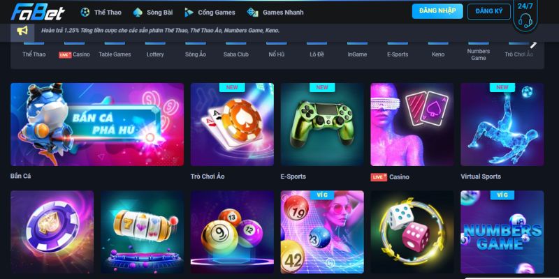 Fabet – Thế giới đá gà trực tiếp casino đẳng cấp, chất lượng